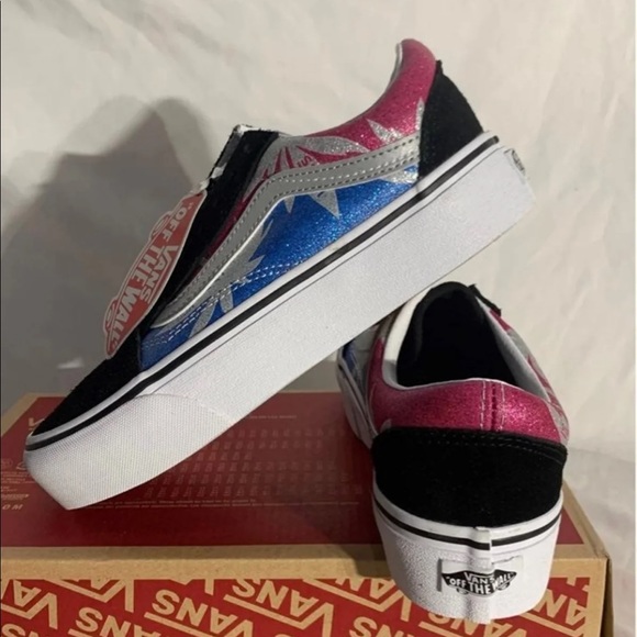 Vans Old Skool Platform Sneakers After Dark 4/20 3mm Reflective Womans Sizings - Picture 10 of 10